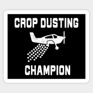 Crop Dusting Champion Pilot Plane Distressed Sticker